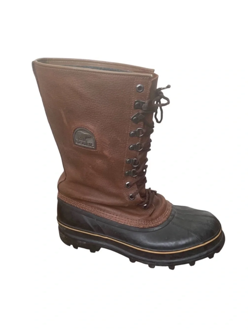 Sorel Men’s Vintage Maverick Leather and Rubber Winter Waterproof Snow Boots 11